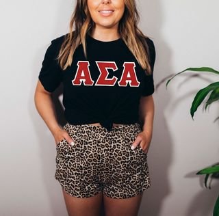 DISCOUNT Alpha Sigma Alpha Lettered Tee