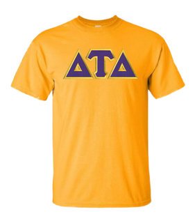 DISCOUNT Delta Tau Delta Lettered T-shirt