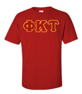 DISCOUNT Phi Kappa Tau Lettered T-shirt