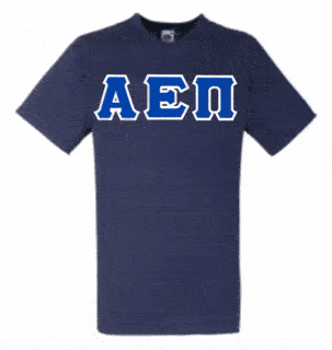 DISCOUNT- Alpha Epsilon Pi Lettered V-Neck T-Shirt