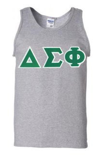 DISCOUNT- Delta Sigma Phi Lettered Tank Top