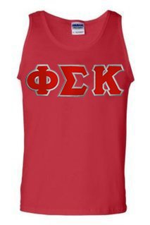 DISCOUNT- Phi Sigma Kappa Lettered Tank Top