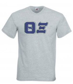 DISCOUNT- Theta Xi Lettered V-Neck Tee