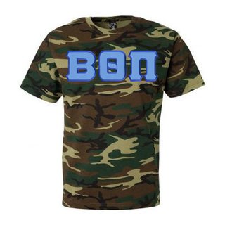 DISCOUNT- Beta Theta Pi Lettered Camouflage T-Shirt