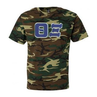 DISCOUNT- Theta Xi Lettered Camouflage T-Shirt