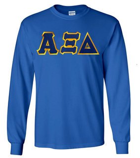 DISCOUNT Alpha Xi Delta Lettered Long Sleeve Tee