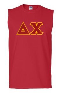 DISCOUNT- Delta Chi Lettered Sleeveless Tee