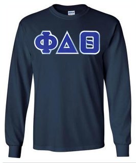 DISCOUNT Phi Delta Theta Lettered Long sleeve