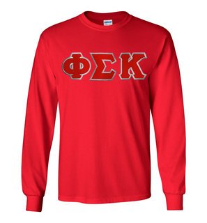 DISCOUNT Phi Sigma Kappa Lettered Long sleeve