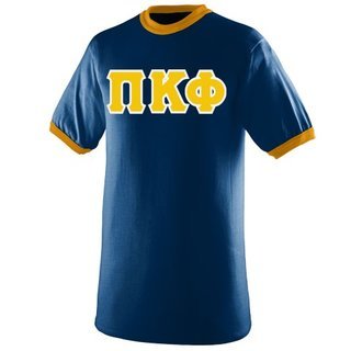 DISCOUNT- Pi Kappa Phi Lettered Ringer Shirt
