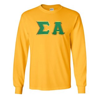 DISCOUNT Sigma Alpha Lettered Long Sleeve Tee