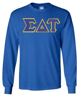 DISCOUNT Sigma Delta Tau Lettered Long Sleeve Tee