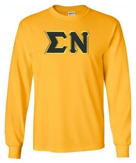 DISCOUNT Sigma Nu Lettered Long sleeve