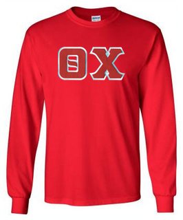 DISCOUNT Theta Chi Lettered Long sleeve