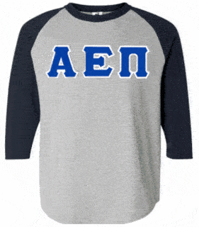 DISCOUNT- Alpha Epsilon Pi Lettered Raglan T-Shirt
