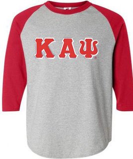 DISCOUNT- Kappa Alpha Psi Lettered Raglan T-Shirt