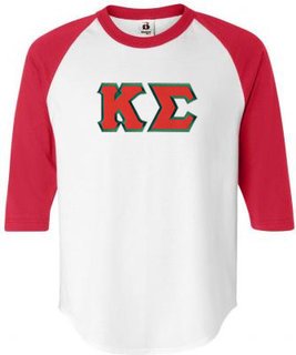 DISCOUNT- Kappa Sigma Lettered Raglan T-Shirt