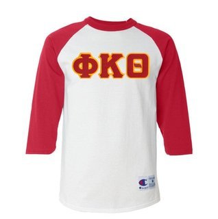 DISCOUNT- Phi Kappa Theta Lettered Raglan T-Shirt