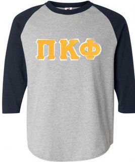 DISCOUNT- Pi Kappa Phi Lettered Raglan T-Shirt