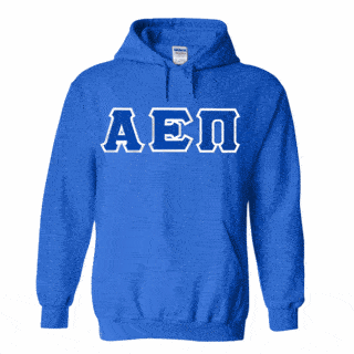 DISCOUNT Alpha Epsilon Pi Lettered Hooded Sweatshirt