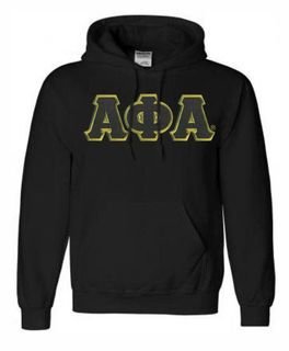DISCOUNT Alpha Phi Alpha Lettered Hooded Sweatshirt