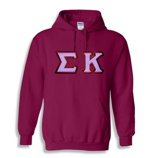 Sigma Kappa Custom Twill Hooded Sweatshirt