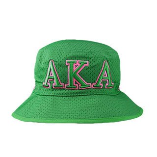Alpha Kappa Alpha Embroidered Bucket Hat