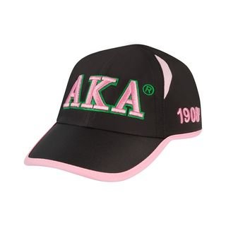 Alpha Kappa Alpha Featherlite Cap - Black & Pink
