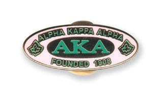 Alpha Kappa Alpha Oval Founded Pin