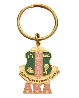Alpha Kappa Alpha Shield Key Chain
