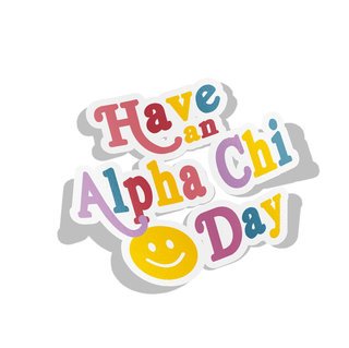Alpha Chi Omega Day Decal Sticker
