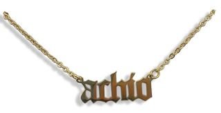 Alpha Chi Omega Old English Necklaces
