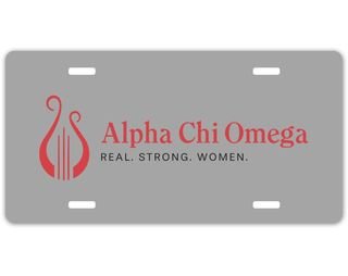 Alpha Chi Omega Sorority Logo License Cover