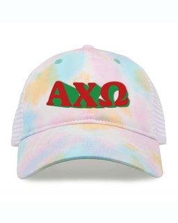 Alpha Chi Omega Sorority Sorbet Tie Dyed Twill Hat