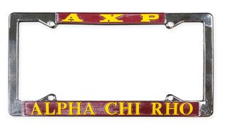 Alpha Chi Rho Metal License Plate Frame