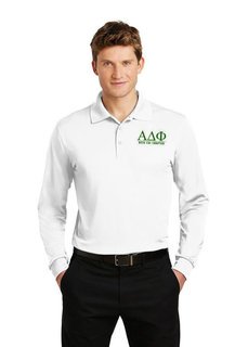 Alpha Delta Phi- $35 World Famous Long Sleeve Dry Fit Polo