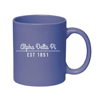 Alpha Delta Pi 11 oz. Colored Stoneware Mug