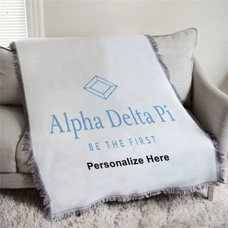 Alpha Delta Pi Be The First Afghan Blanket Throw