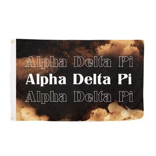 Alpha Delta Pi Bleach Wash Flag