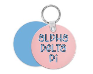 Alpha Delta Pi Bubble Keychain