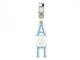 Alpha Delta Pi Color Filled Stainless Lavaliere Necklace - ON SALE!