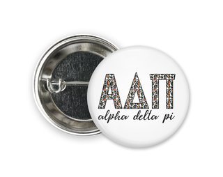 Alpha Delta Pi Leopard Button