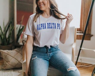 Alpha Delta Pi Letterman T-Shirts