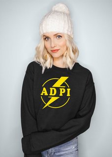 Alpha Delta Pi Lightning Crewneck Sweatshirt