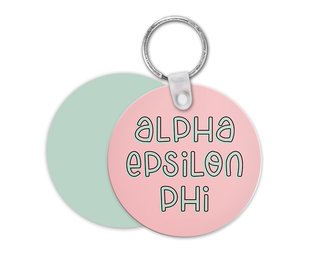 Alpha Epsilon Phi Bubble Keychain