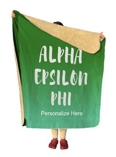 Alpha Epsilon Phi Gradient Sherpa Lap Blanket