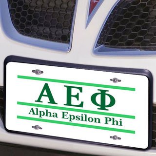 Alpha Epsilon Phi Lettered Lines License Cover