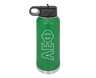Alpha Epsilon Phi Letters Stainless Water Bottle