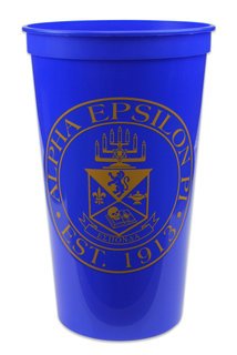 CLOSEOUT Alpha Epsilon Pi Big Plastic Stadium Cup - 10 FOR $10!