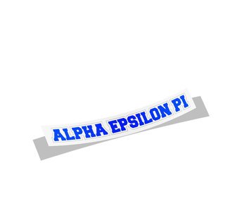 Alpha Epsilon Pi Long Window Sticker